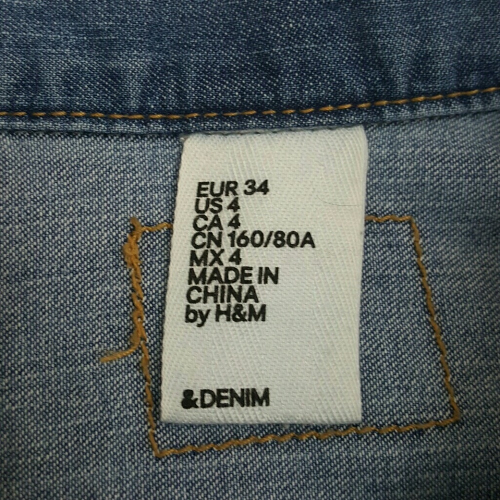 Denim Snap Button Long Sleeve Shirt - Picture 3 of 7